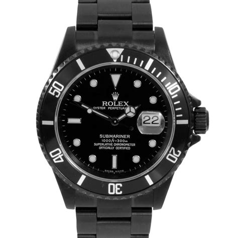 rolex submariner black face stainless steel|Rolex Submariner date black dial.